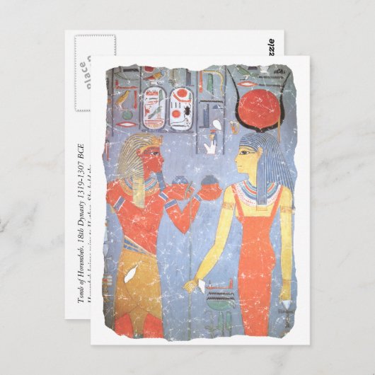 Hathor & Horemheb Postkarte (Vorne/Hinten)