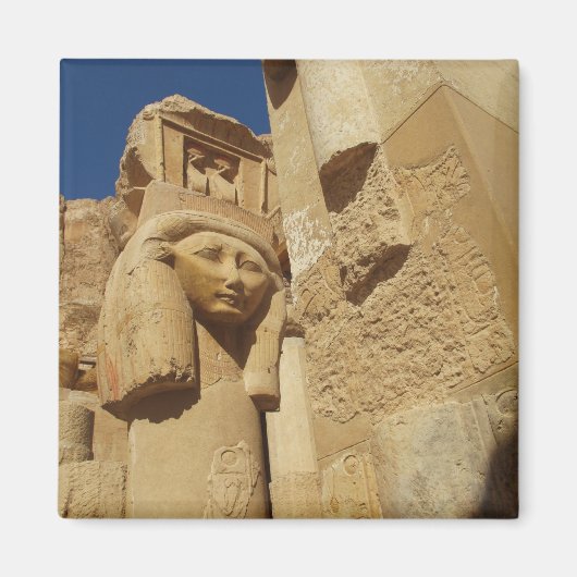 Hathor-Kolumne - Tempel der Königin Hatshepsut, Äg Magnet (Vorne)