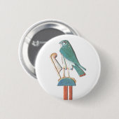 Hathors Kopfschmuck Button (Vorne & Hinten)