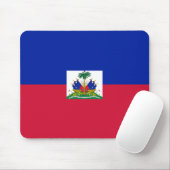 Hatian Flagge Mousepad (Mit Mouse)