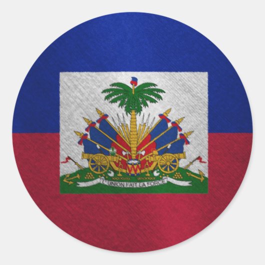 Hatian Runder Aufkleber (Vorderseite)