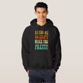 Hating me doesn't make you pretty retro groovy  qu hoodie (Vorne ganz)