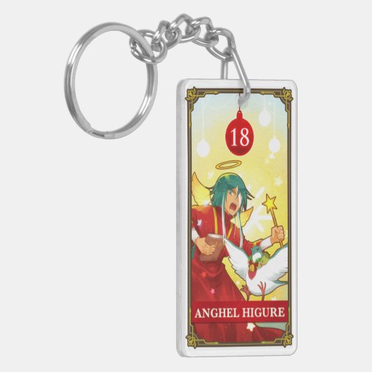 Hatoful Advent calendar 18: Anghel Higure Schlüsselanhänger (Vorderseite links)