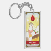 Hatoful Advent calendar 1: Okosan Schlüsselanhänger (Vorderseite links)