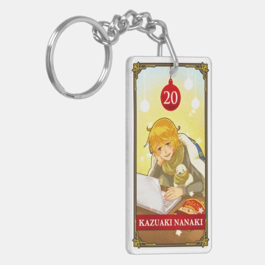 Hatoful Advent calendar 20: Kazuaki Nanaki Schlüsselanhänger (Vorderseite links)