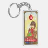 Hatoful Advent calendar 21: Hitori Uzune Schlüsselanhänger (Vorderseite links)