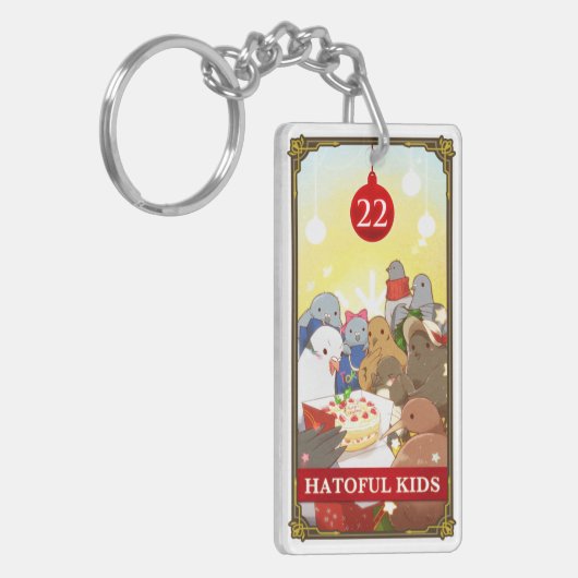Hatoful Advent calendar 22: Hatoful Kids Schlüsselanhänger (Vorderseite links)