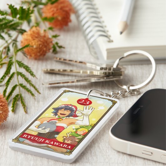 Hatoful Advent calendar 23: Ryuuji Kawara Schlüsselanhänger (Vorderseite rechts)