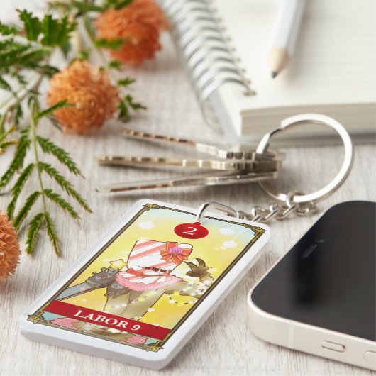 Hatoful Advent calendar 2: Labor9 Schlüsselanhänger (Vorderseite rechts)