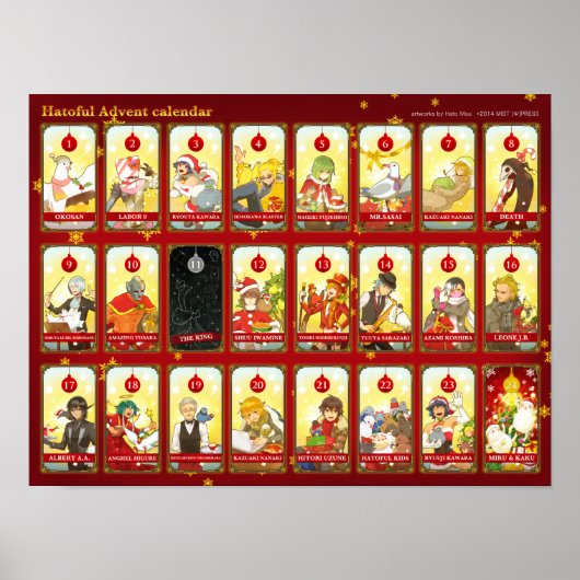 Hatoful Adventskalender Poster (Vorne)