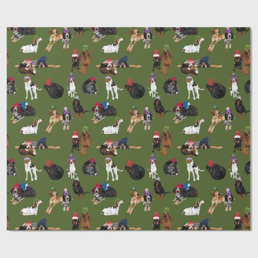 Hats 2020 Moos Geschenkpapier (Flach)