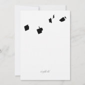 Hats auf die Einladung der Absolventen (Rückseite)