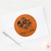 Hats aus Orange Runder Aufkleber (Umschlag)