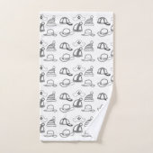 Hats Collection Kids Badhandtuch Set (Handtuch)