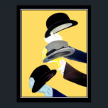 Hats French Art Deco Vintage Plakat Frankreich<br><div class="desc">Französisches Art Deco Vintage Poster französischer Jahrgangsbilder,  Vintage-Plakate,  Retro-Bilder,  Vintage Illustrationen,  viktorianische Bilder,  Vintage Grafiken,  Vintages Retro,  Beliebtes,  Décor-Stile,  Retro-Stil Poster,  Vintage Poster,  Kunst,  Vintag,  cool,  modern,  viktorianisch,  Land,  Landschaften,  Retro,  Art Deko,  mediterrane,  Französisch,  Kunst,  Kunst,  Französisch,  Kunst,  Jugendstil,  Vintage Illustrationen,  Vintag Ladenhüte</div>