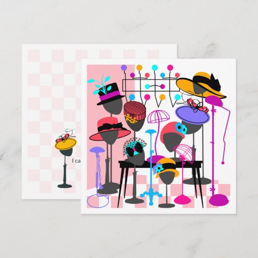 Hats Galore Einladung (Vorne/Hinten)