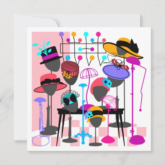 Hats Galore Einladung (Vorderseite)