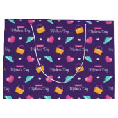 Hats, Handtaschen und Muttertag des Herzens Große Geschenktüte (Rückseite)