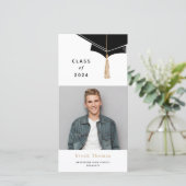 Hats Off Abschluss Foto Ankündigung (Stehend Vorderseite)