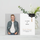 Hats Off Abschluss Foto Ankündigung (Stehend Vorderseite)