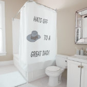Hats Off-Gray Hat Duschvorhang (Beispiel)