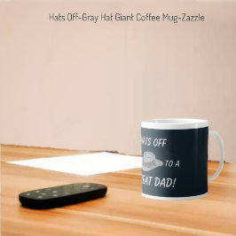 Hats Off-Gray Hat Jumbo-Tasse