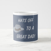 Hats Off-Gray Hat Jumbo-Tasse (Vorderseite)
