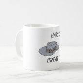 Hats Off-Gray Hat Kaffeetasse (Vorderseite Links)