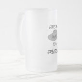Hats Off-Gray Hat Mattglas Bierglas (Vorderseite Links)