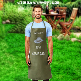 Hats Off-Gray Hat Schürze