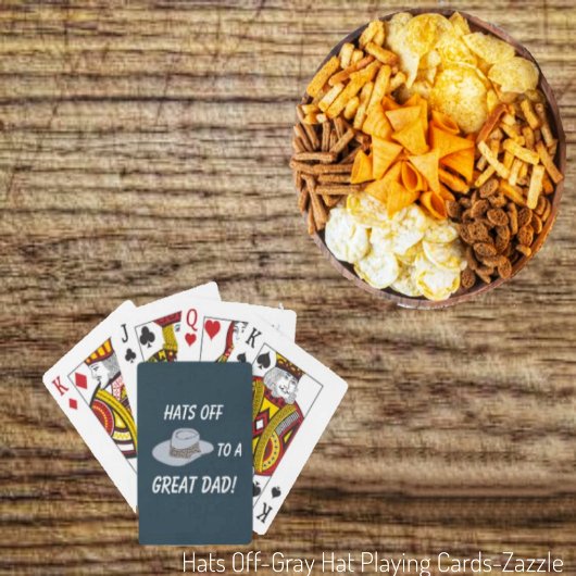 Hats Off-Gray Hat Spielkarten