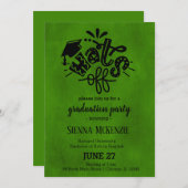 Hats off - Green Einladung (Vorne/Hinten)