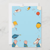 Hats Off Kindergarten Abschluss Einladung (Rückseite)