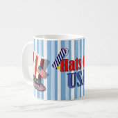 Hats Off USA Kaffeetasse (Vorderseite Links)
