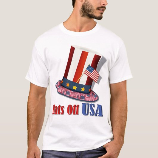 Hats Off USA T-Shirt (Vorderseite)