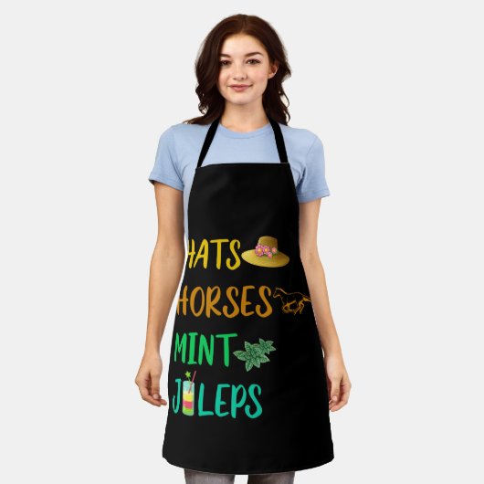 Hats Pferde Mint Juleps Derby Pferderennen Schürze (Getragen)