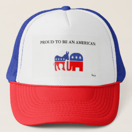 Hats Stolz als Amerikaner Truckerkappe