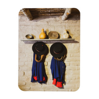 Hats und Coats in der alten Pueblo-Karte Magnet