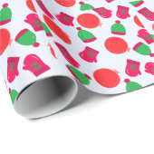 Hats und Mittens Holiday Pattern Papier Geschenkpapier (Rolleneckpunkt)