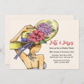 Hats und Pferde Derby Einladung (Vorne/Hinten)