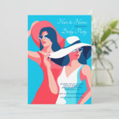 Hats und Pferde Derby Einladung (Stehend Vorderseite)