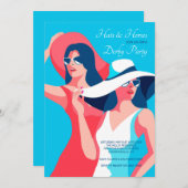 Hats und Pferde Derby Einladung (Vorne/Hinten)