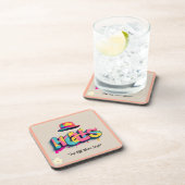 "Hats von urbanen Flairs" Getränkeuntersetzer (Rechte Seite)