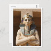 Hatshepsut Sphinx Female Pharao Statue Postkarte (Vorne/Hinten)