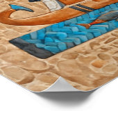 Hatshepsut Temple, Pharaonische Boote Poster (Ecke)