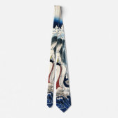 Hatsuhana Unterhalb von Tonosawa Wasserfall Kuniyo Krawatte (Rückseite)