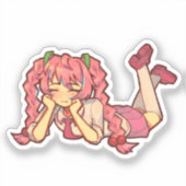 Hatsune Miku Sakura Version Aufkleber (Vorderseite)