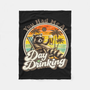 Hatte am Tag Trinken lustig Retro-Strand Sommer Fleecedecke