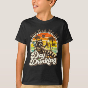 Hatte am Tag Trinken lustig retro Strand Sommer T-Shirt