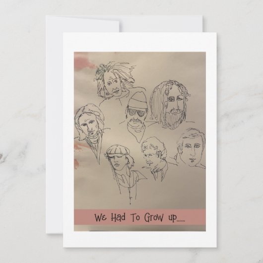 Hatte auf Geburtstagskarte aufwachsen! Einladung (Vorderseite)